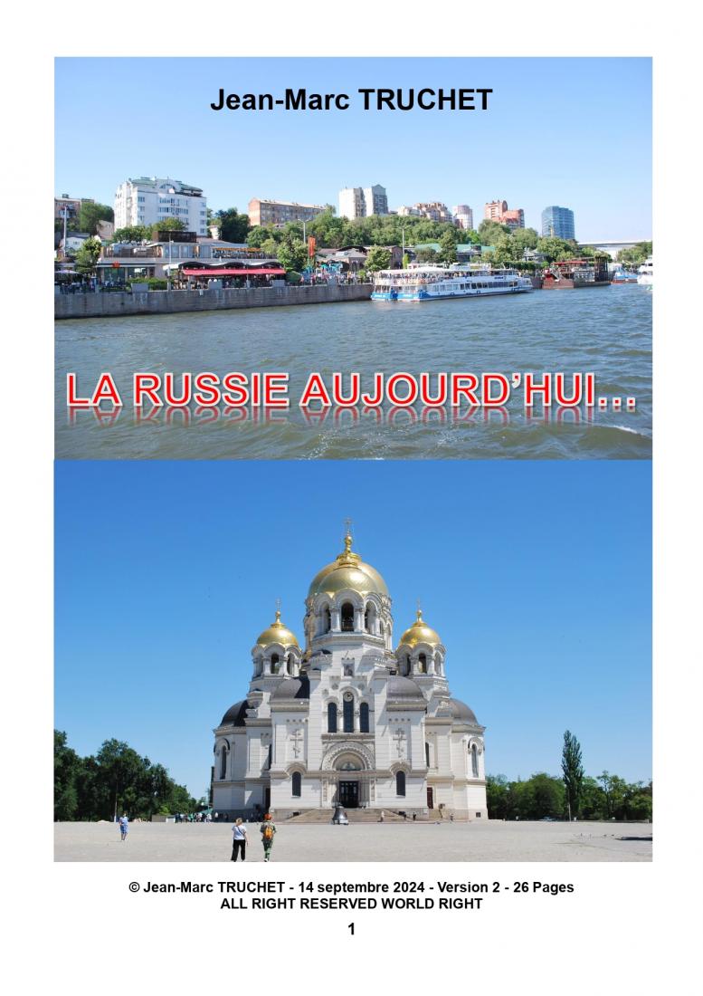 LA RUSSIE AUJOURD'HUI